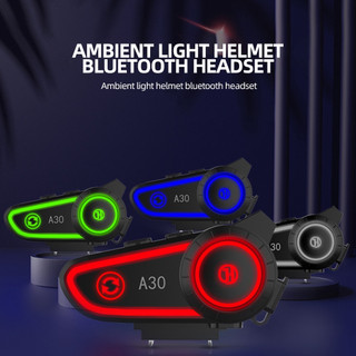 Tai Nghe Bluetooth 5.2 2800mah Gắn Mũ Bảo Hiểm Có Công Tắc Đèn LED 5 Chế Độ Sáng Chống Nước