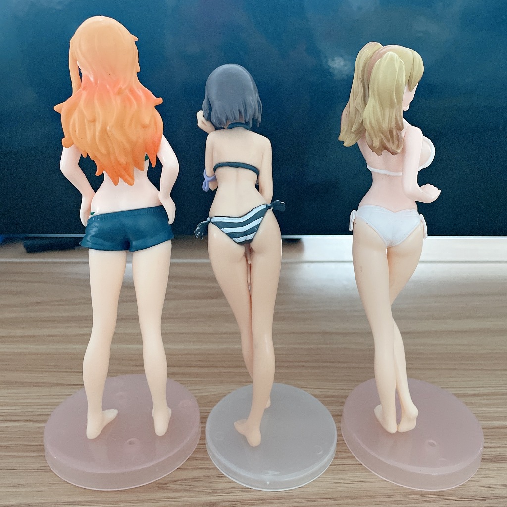 Set 3 Mô Hình Nhân Vật nami Trong Phim Hoạt Hình one piece 18cm
