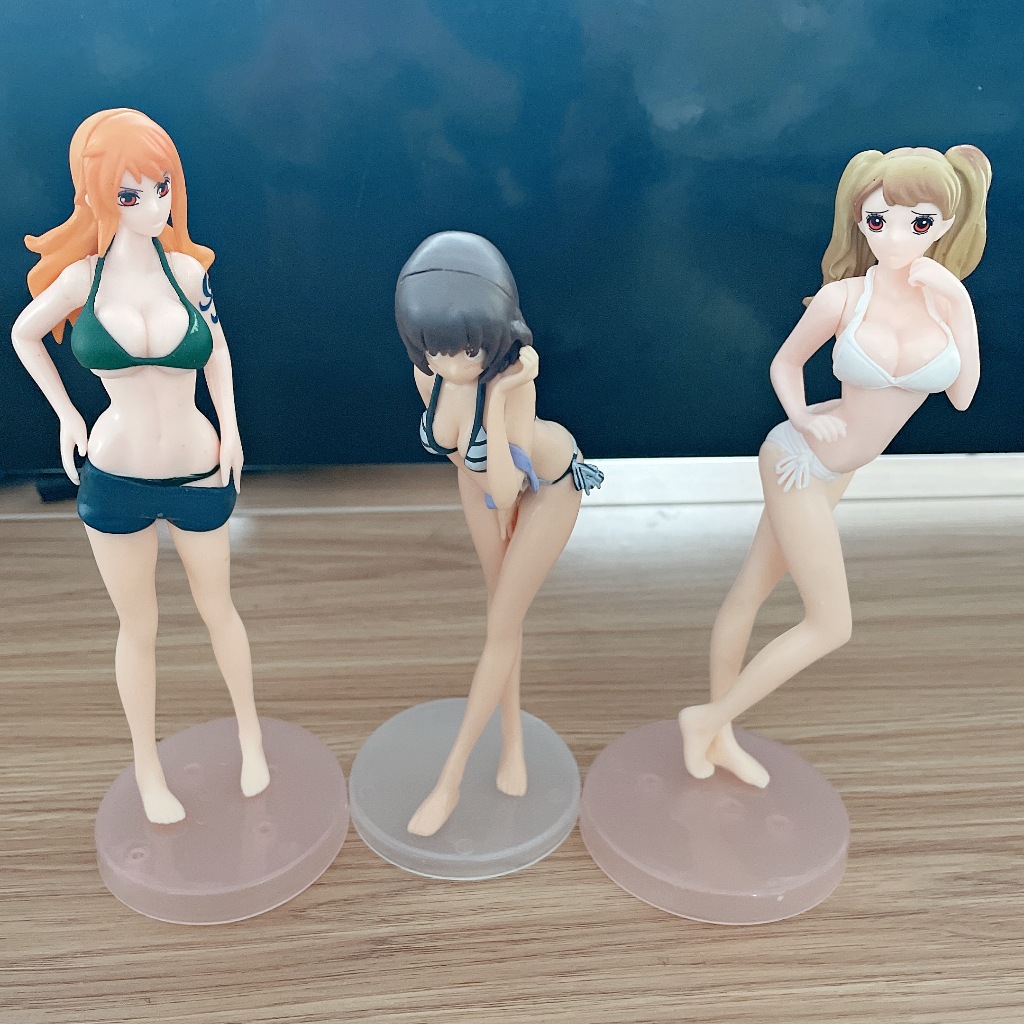 Set 3 Mô Hình Nhân Vật nami Trong Phim Hoạt Hình one piece 18cm
