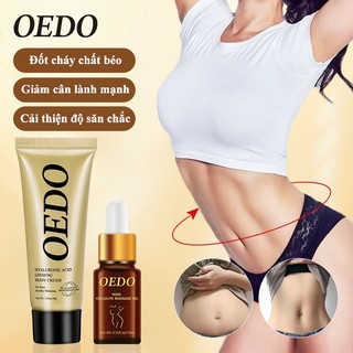 Bộ giảm béo OEDO Kem tan mỡ bụng và giảm rạn da cao cấp cam kết eo thon đốt cháy mỡ thừa làm thon gọn vùng