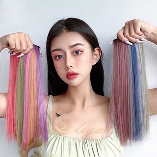 Tóc giả thẳng dài nhiều màu tùy chọn thời trang cho nữ