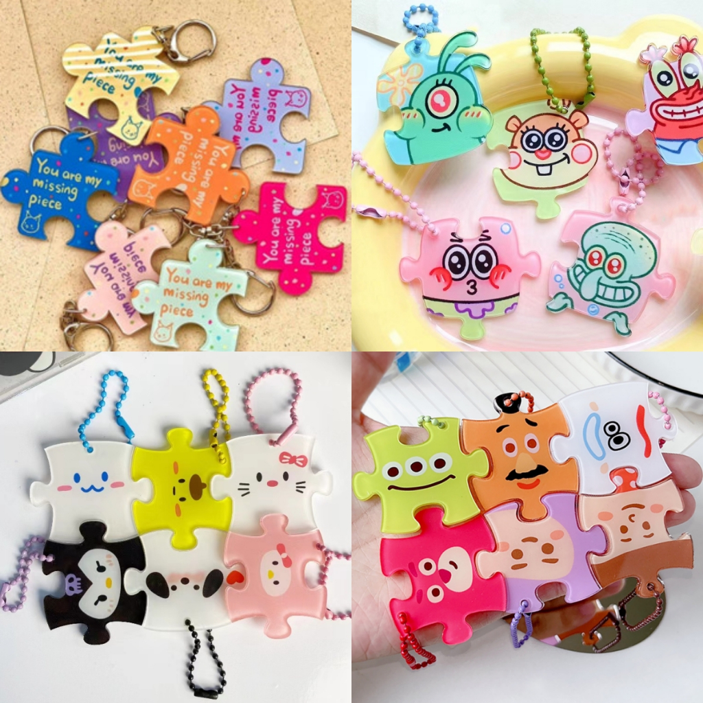 Móc Khóa acrylic In Chữ Độc Đáo Cho Cặp Đôi