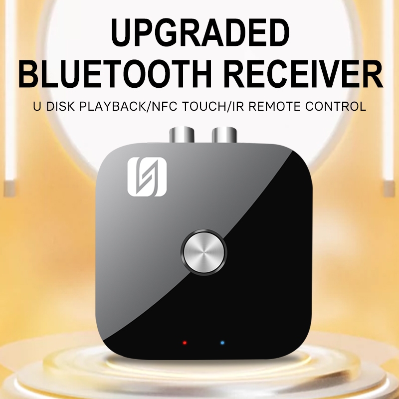Mới NFC Bluetooth 5.3 Thu Xe Hơi NFC Stereo AUX 3.5 Mm Jack RCA Quang Bluetooth Âm Thanh Không Dây B