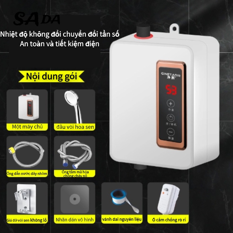 Bộ dụng cụ làm ấm nước nhanh SADA mini bằng điện không cần khoan lỗ cho nhà tắm