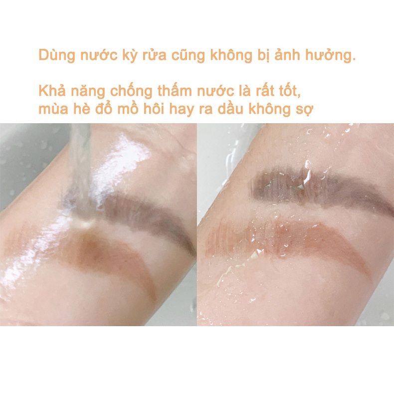 Chì kẻ mày XIXI Bút kể lông mày hai đầu, chống nước, chống mồ hôi, không nhuộm màu