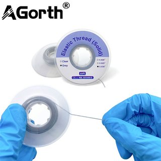 Agorth 25Feet / Cuộn Nha Khoa Chỉnh Nha Sợi Co Giãn Ống Điện Mạnh Mẽ Co Giãn Chủ Đề Chắc Chắn Công Suất Nha Khoa Co Giãn Lực Kéo Dây