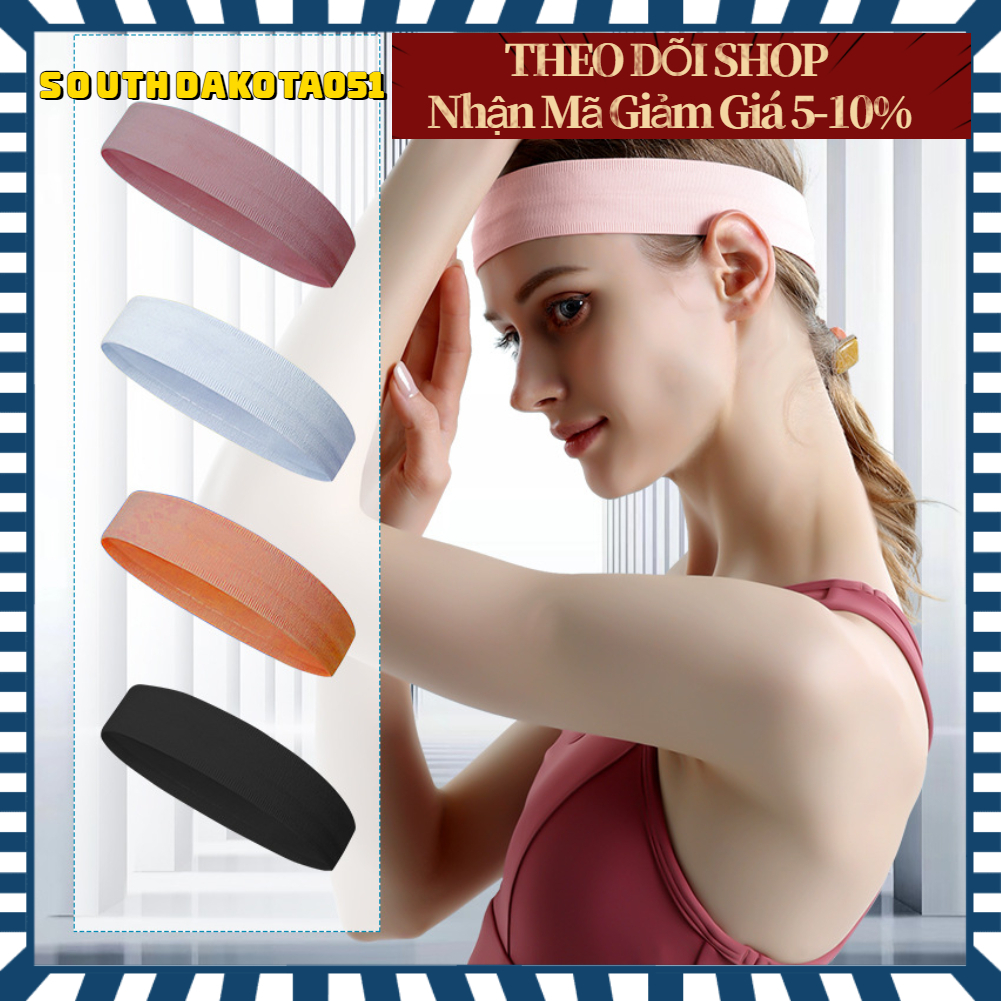 Băng Đô Thể Thao - Headband Nam Nữ Thấm Mồ Hôi Chống Trượt Mềm Mại Đàn Hồi Cho Tập Dục Yoga Chạy Bộ【Southdakota051】