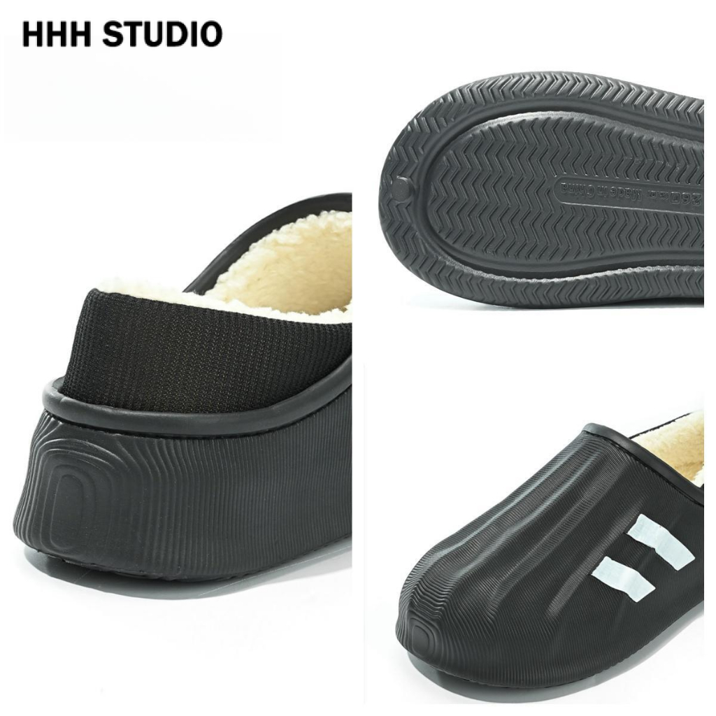 HHH  Dép bông Dép Lông đi trong nhà ĐẾ CAO SU Điều chỉnh được Siêu nhẹ Tự nhiên Linh hoạt FMR23B0RK5 47Z231122