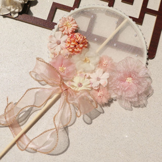 Qhs Quạt cổ trang trung quốc quạt cầm tay cô dâu Quạt Cầm Tay Thêu Họa Tiết Cổ Điển Dành Cho Cô Dâu