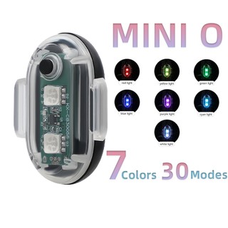 Off Đèn led Cảnh Báo mini o 30 Chế Độ Chống Nước Có Thể Sạc Lại Bằng Cổng usb Cho Xe Đạp