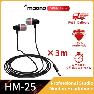 Maono Tai Nghe Nhét Tai hm-25 Có Dây jack 3.5mm Cho Điện Thoại, mp3 players
