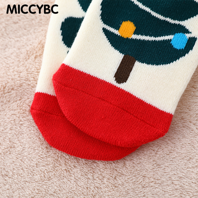 Set 5 Đôi Vớ cotton Mềm Giữ Ấm Mùa Giáng Sinh / Năm Mới Cho Bé Trai Và Bé Gái