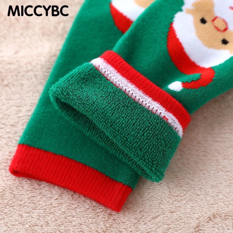 Set 5 Đôi Vớ cotton Mềm Giữ Ấm Mùa Giáng Sinh / Năm Mới Cho Bé Trai Và Bé Gái