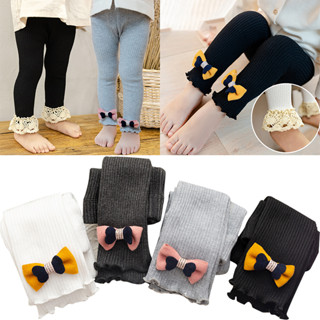 Quần tất len cho bé mặc thu đông dày ấm hàng Legging Bé Gái Quần Cotton Chắc Chắn Quần Legging Dệt Kim Dài Cho Trẻ Em Quần Lót Dày Thoải Mái Cho Bé Tập Đi Quần Co Giãn Ấm Áp