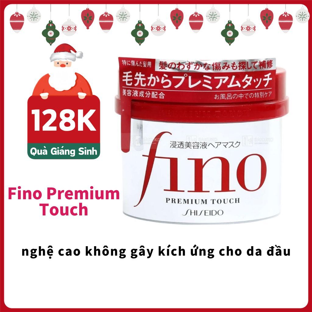 🎁 Quà Giáng Sinh 🎁 Shiseido - Kem Ủ Tóc Giúp Tóc Phục Hồi & Suôn Mượt Fino Premium Touch 230g