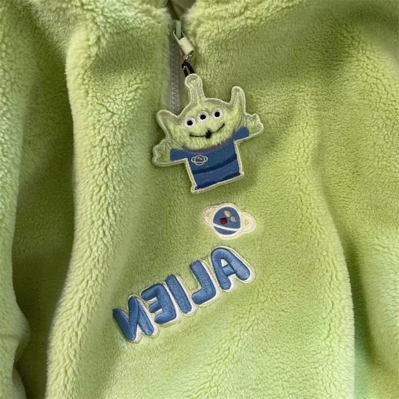 Áo Khoác Hoodie In Hình Quái Vật Hoạt Hình Ngộ Nghĩnh Cho Cặp Đôi 150kg