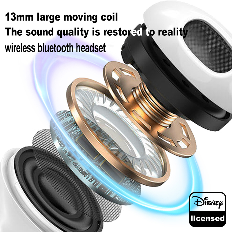 Tai Nghe Nhét Tai bluetooth Không Dây Âm Thanh Nổi lf200 Chống Nước Chống Ồn Hình Đôi Cánh Thiên Thần disney