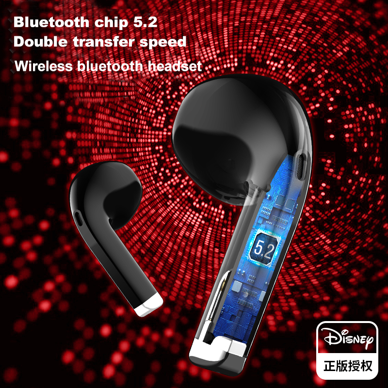 Tai Nghe Nhét Tai bluetooth Không Dây Âm Thanh Nổi lf200 Chống Nước Chống Ồn Hình Đôi Cánh Thiên Thần disney