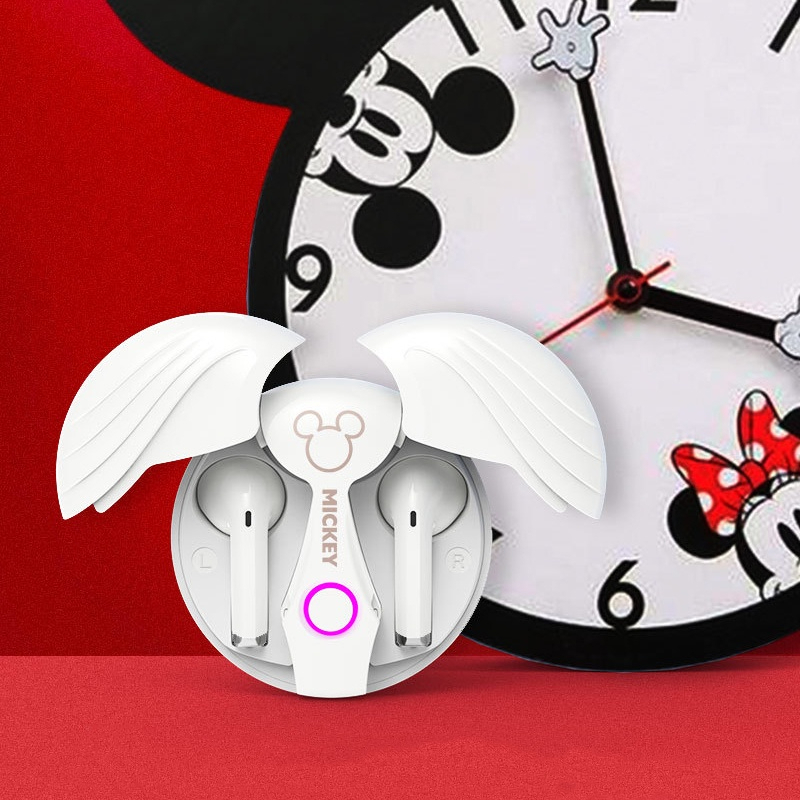 Tai Nghe Nhét Tai bluetooth Không Dây Âm Thanh Nổi lf200 Chống Nước Chống Ồn Hình Đôi Cánh Thiên Thần disney