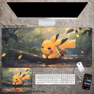 Pikachu mouse pad plus pokémon hoạt hình dễ thương bàn pad bé trai bé gái anime hai chiều bàn phím máy tính bàn phím bàn phím máy tính miếng lót chuột