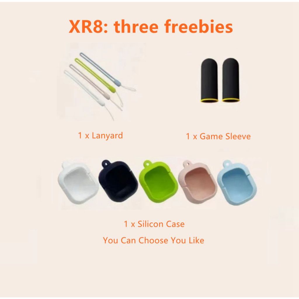 Xinran tws xr8 Tai Nghe Nhét Tai  5 Màu Thông Minh Chống Ồn hifi stereo Có mic