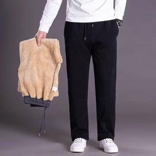  Quần Thể Thao Da Lót Lông Cừu Dày Dặn Giữ Ấm Mùa Đông Cho Nam 