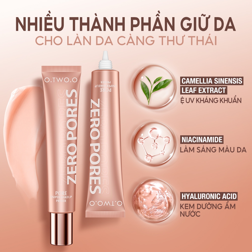 Kem lót trang điểm O.TWO.O kiềm dầu thời trang 63g