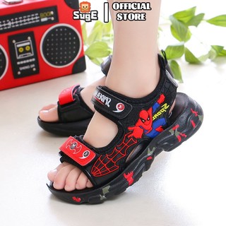 SUGE Giày sandal Người Nhện Thoải Mái Thời Trang cho bé trai