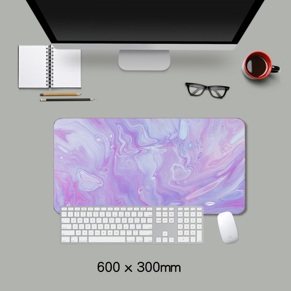 Tấm Lót Chuột Và Bàn Phím Máy Tính Họa Tiết Đá Cẩm Thạch Tím