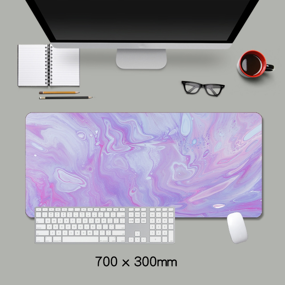 Tấm Lót Chuột Và Bàn Phím Máy Tính Họa Tiết Đá Cẩm Thạch Tím