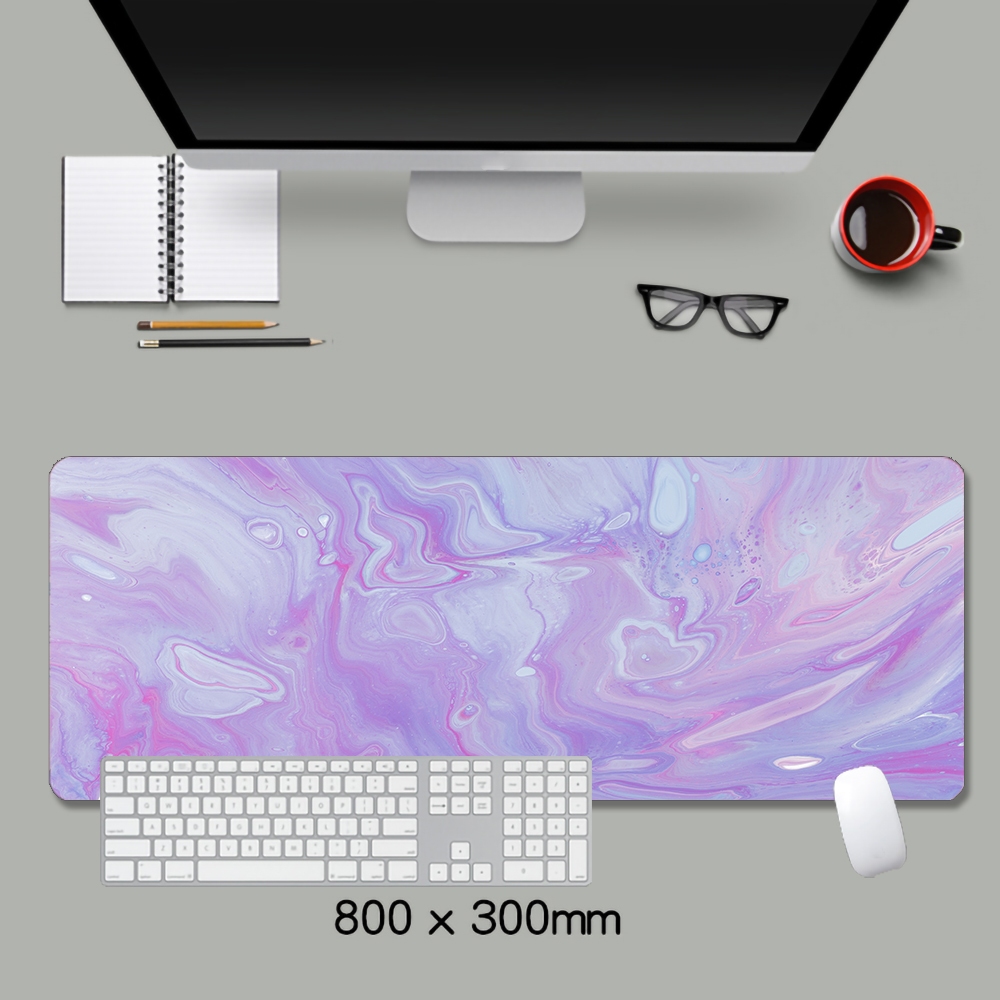 Tấm Lót Chuột Và Bàn Phím Máy Tính Họa Tiết Đá Cẩm Thạch Tím