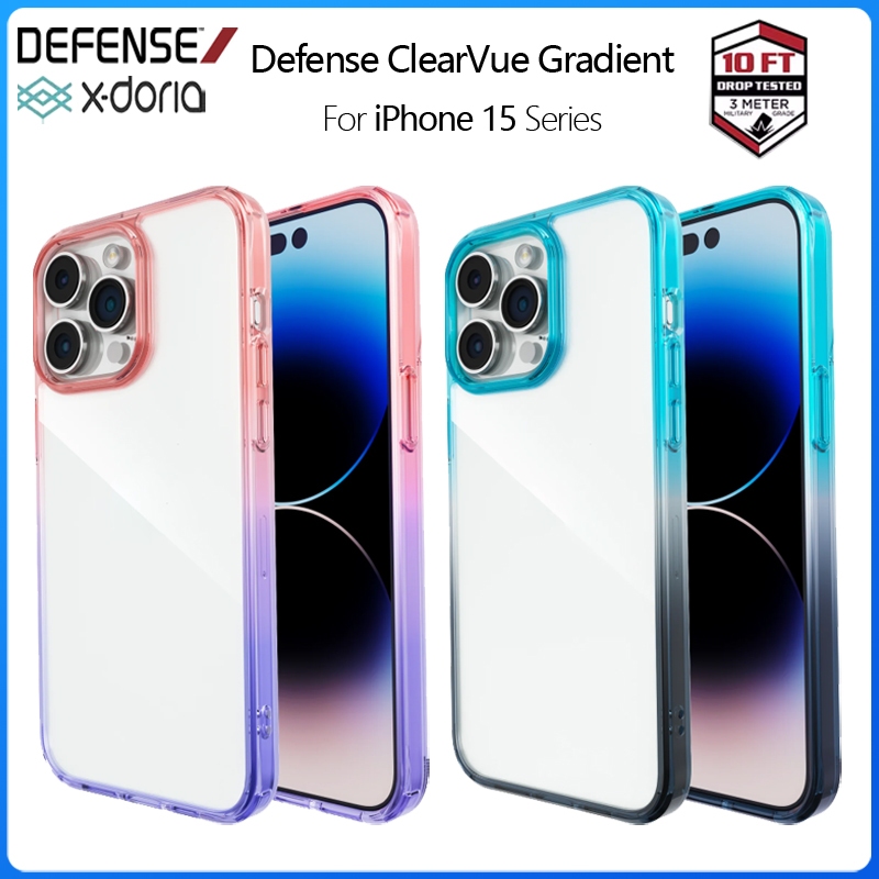 Ốp lưng X-Doria Defense ClearVue dành cho iPhone 15 Pro Max 15 15 Pro 15 Plus Ốp lưng chống sốc trong suốt như pha lê