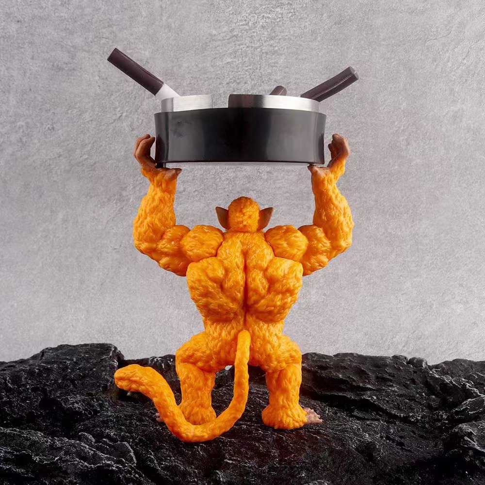 Mô Hình Nhân Vật super saiyan son goku Vượn Khỉ gorilla Bằng pvc 14-16cm Trang Trí Bàn Làm Việc