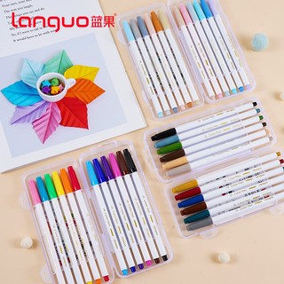 Languo Set 48 Bút Màu Nước Có Móc Và Đường Kẻ Nhanh Khô Tiện Dụng