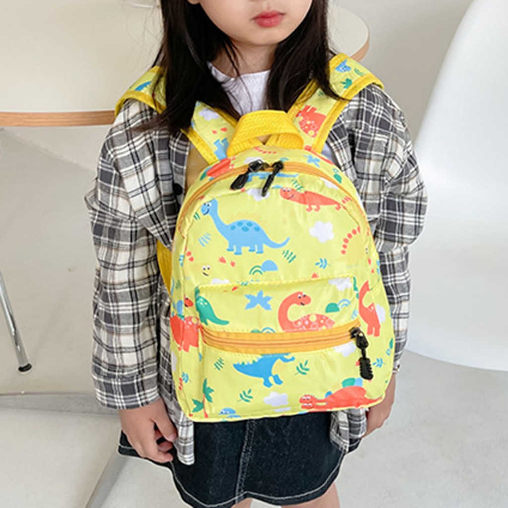 Ba Lô Nhẹ Họa Tiết Hoạt Hình Màu Vàng / Tím / Xanh Dương / Hồng Sức Chứa Lớn Cho Nữ