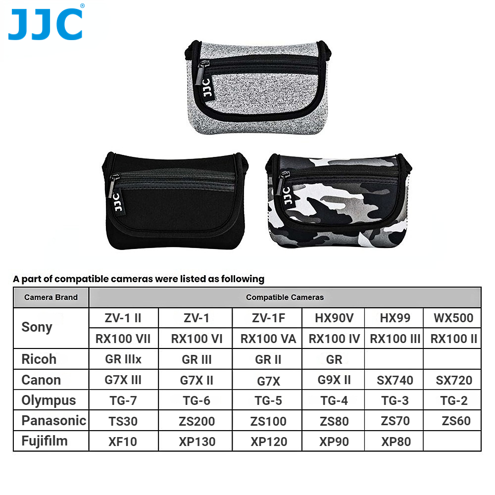 Túi đựng máy ảnh kỹ thuật số JJC nhỏ gọn cho SONY ZV-1F ZV-1 RX100M7 RX100M6 RX100M5 RX100M5A RX100M4 RX100 VII VI VA
