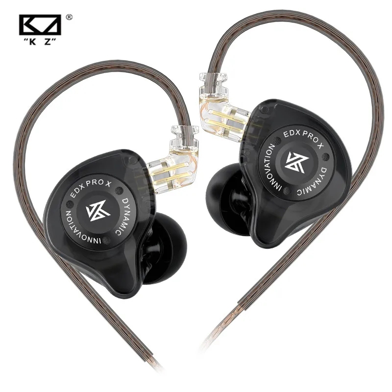 Tai nghe KZ EDX PRO X Ổ động Tai nghe HIFI Bass Tai nghe thể thao Loại bỏ nhạc Tai nghe KZ ZSTX ZSN 