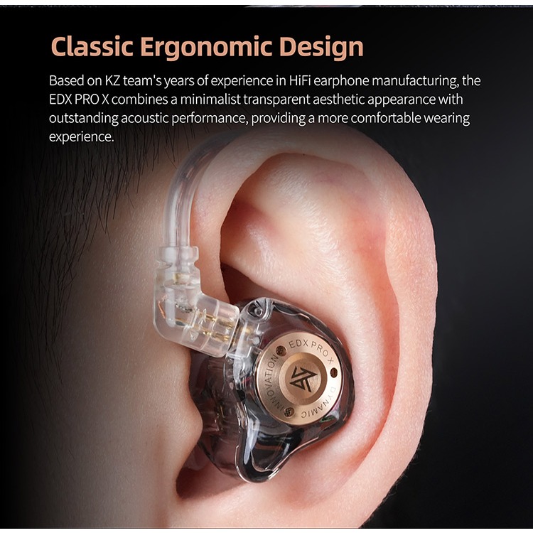 Tai Nghe Nhét Tai kz edx pro x Âm Thanh hifi Sống Động Chất Lượng Cao
