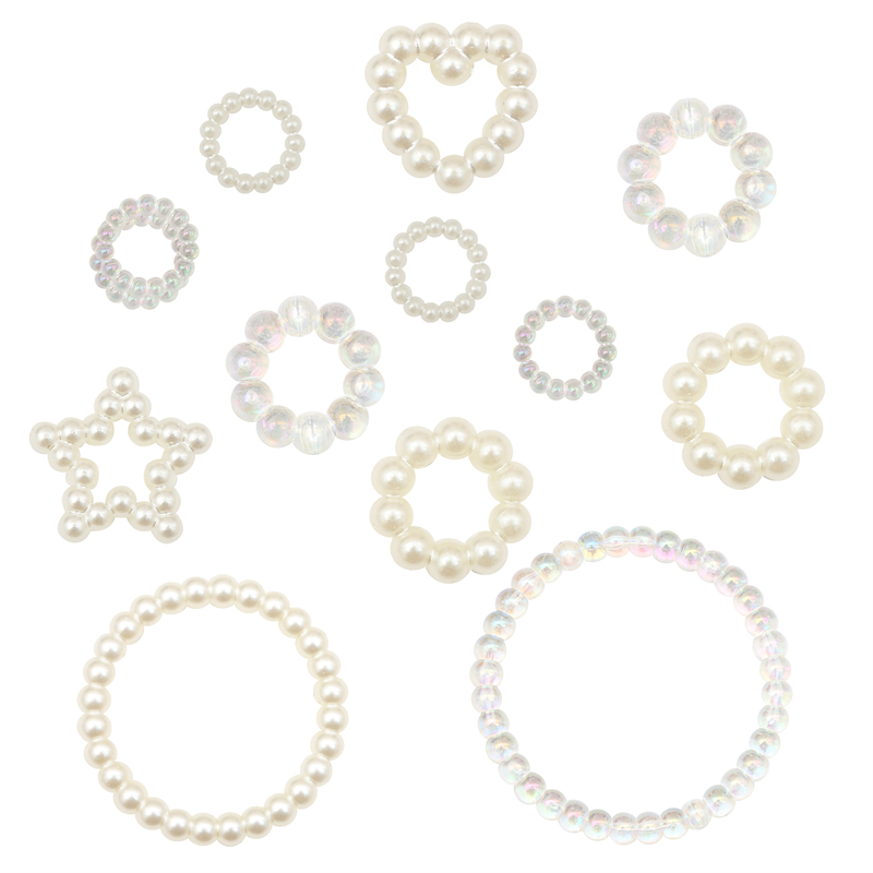 Set 10-300 Hạt Ngọc Trai acrylic Dùng Làm Trang Sức diy