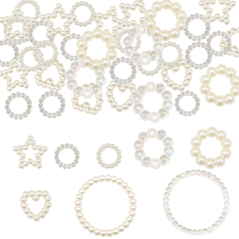 Set 10-300 Hạt Ngọc Trai acrylic Dùng Làm Trang Sức diy