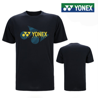 Áo sơ mi cầu lông nam Yonex mới và áo thể thao tập luyện bóng bàn ngắn tay mềm mại thoải mái cho mùa hè
