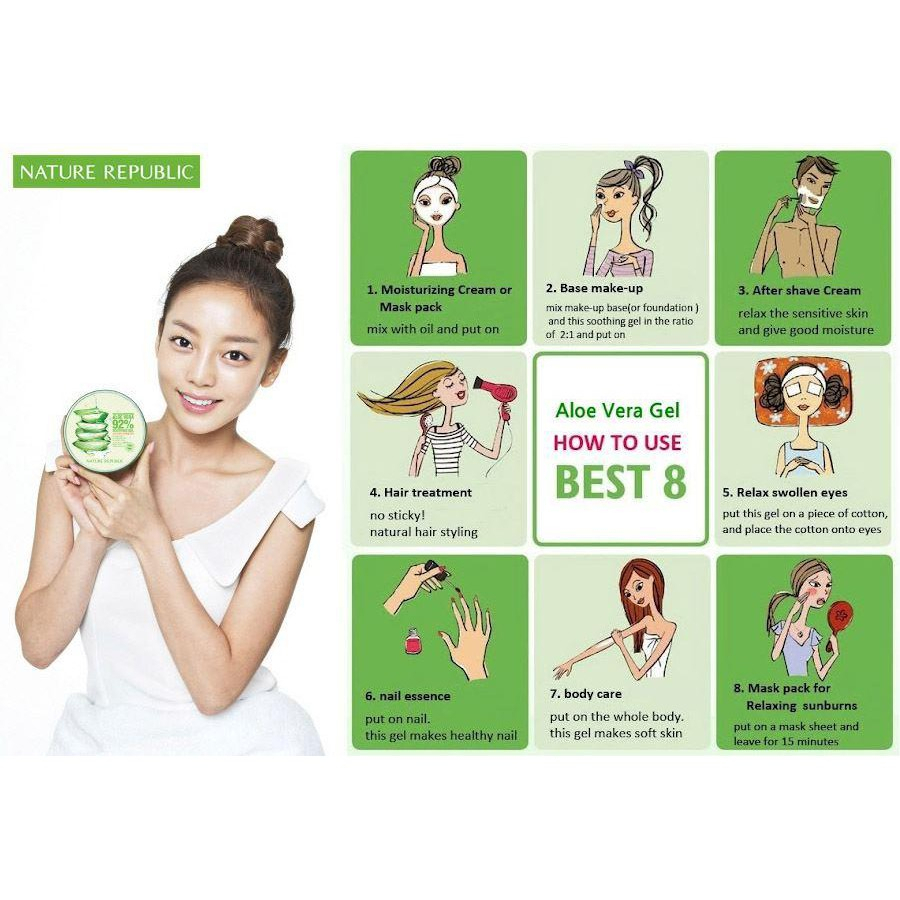 Gel lô Hội 98%dưỡng ẩm và làm mềm da  cháy nắng tẩy tế bào chết da bầm tím da mặt