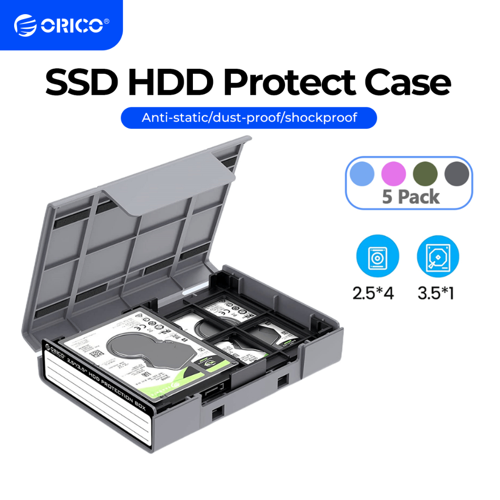 Hộp Đựng Ổ Cứng SSD HDD 2.5 / 3.5 inch Chống Nước ORICO SSD M.2