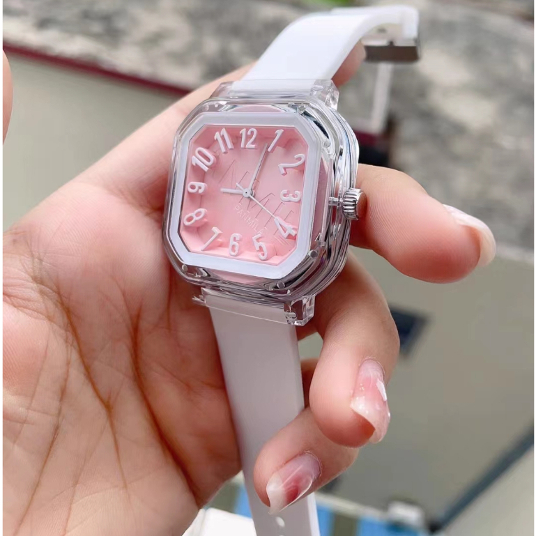 Đồng Hồ Đeo Tay Mặt Vuông Dây silicone Phát Quang Phong Cách Âu Mỹ Thời Trang Cho Nam Và Nữ