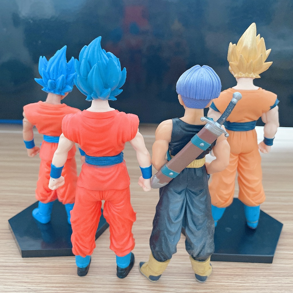 Mô Hình Đồ Chơi Nhân Vật super saiyan goku vegeta Friendza videl 4 Kiểu Dáng 15cm