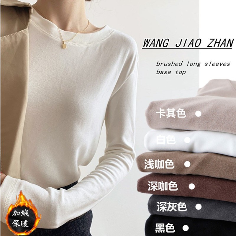 WANG JIAO ZHAN Áo len cao cổ dài tay ấm áp hai mặt thời trang，Vải thoải mái và mềm mại