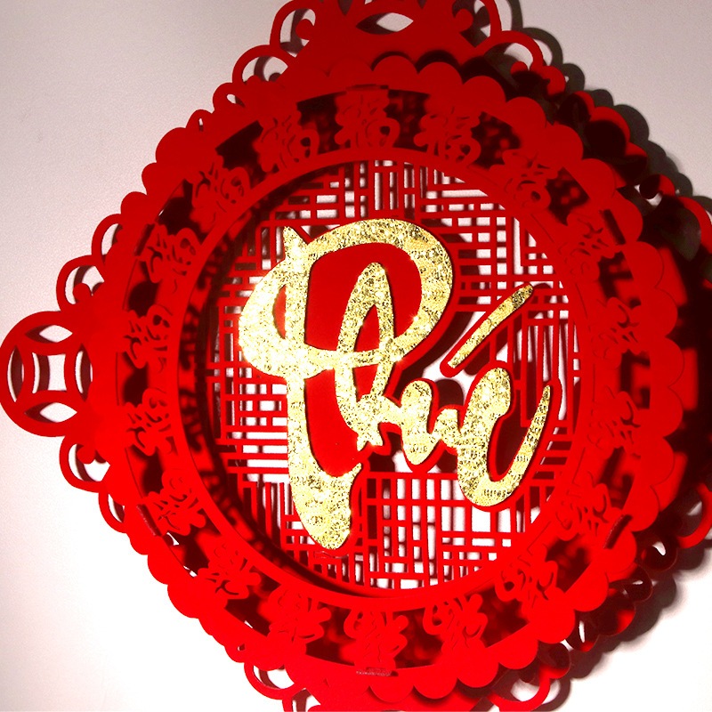 Phụ Kiện Treo Trang Trí Năm Mới 2024 cny Bằng Vải Nhung Không Dệt Phong Cách Trung Hoa