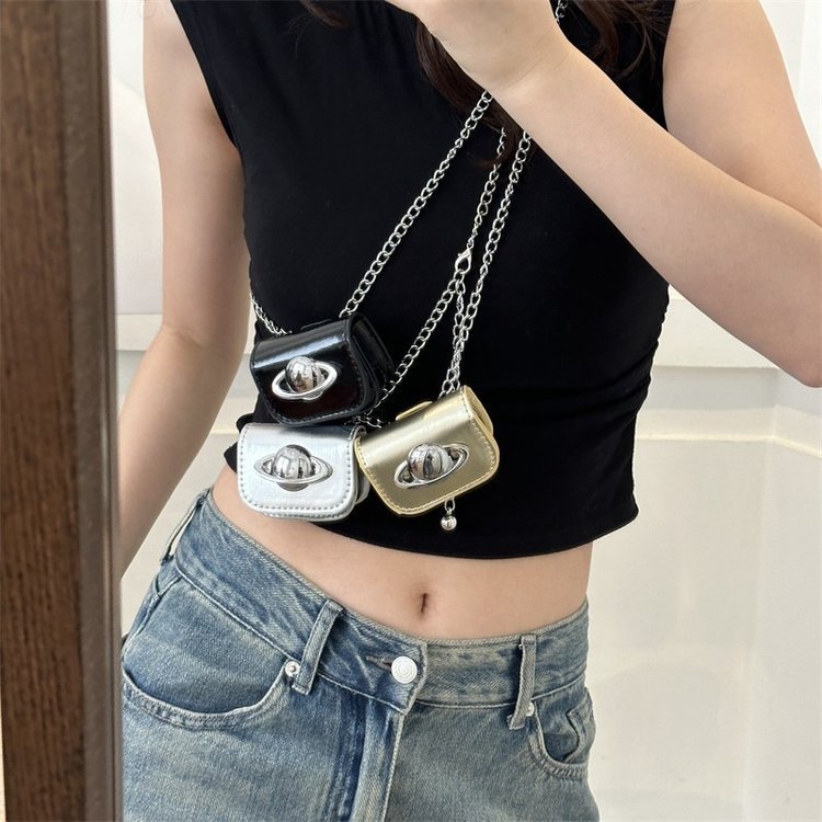 Mlksrh kqes Túi Đeo Chéo mini Dây Xích Thời Trang Cho Nữ