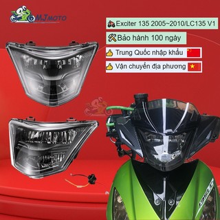 Đèn pha led 2 tầng cho xe ex 2010 exciter 135 ex135 2005 2006 2007 2008 2009 2010 lc135 v1 135gp