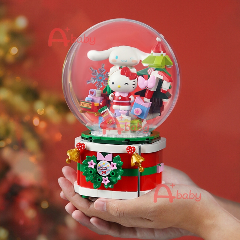 Keeppley Sanrio Building Block Christmas Hộp Nhạc Khối Xây Dựng Hình sanrio Christmas Quà Giáng Sinh